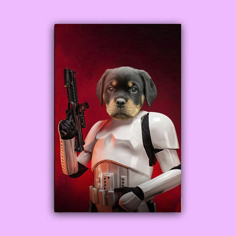 Stormtrooper Armor – Personalized Star Wars - Themed Pet Portrait